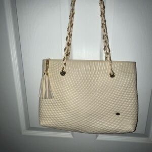 Bally Lambskin Quilted Tote Bag